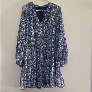 1. State Blue Floral Midi Dress